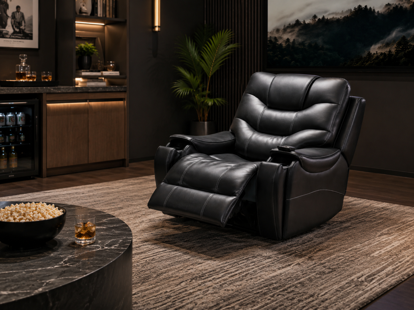 Slate Recliner in a residential lounge setting